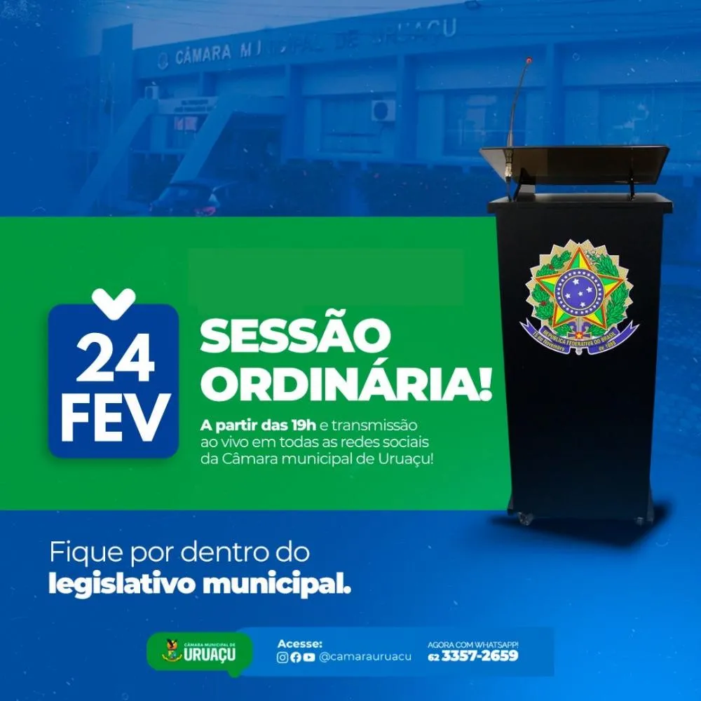 Sessão ordinária!