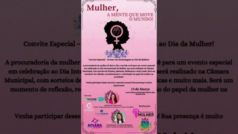 Mulher, mente que move o mundo!